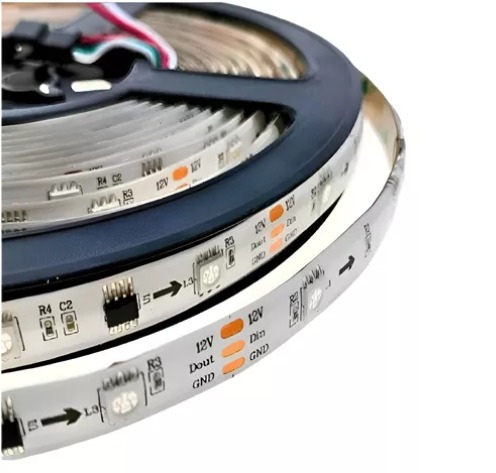 Tira De Led Impermeable Rgb 12v 5050 Led 5m/reel Color Pink